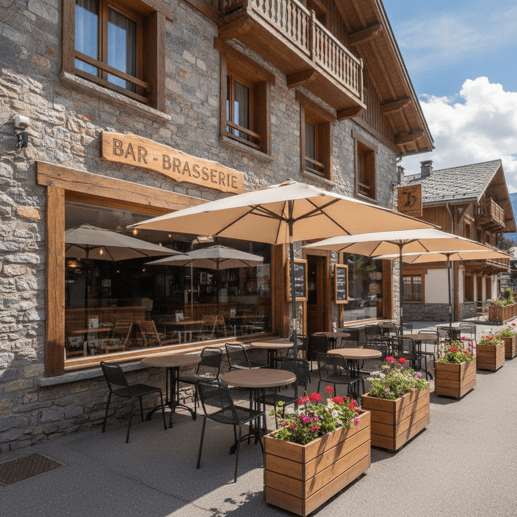 Bar-brasserie 25m² à Champagny-En-Vanoise : terrasse - licence IV - Image 1