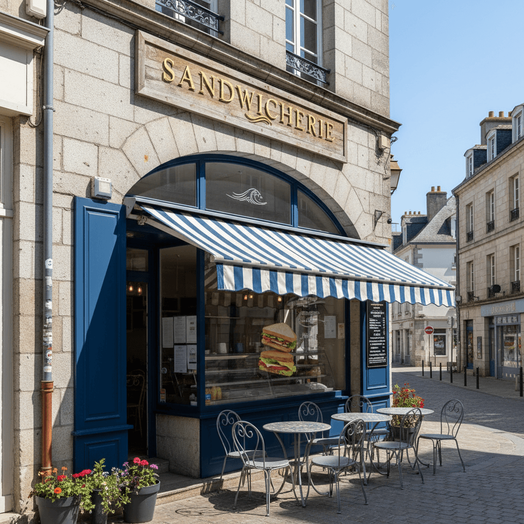 Fast-food 35m² à Lorient : terrasse - chambre froide - Image 1