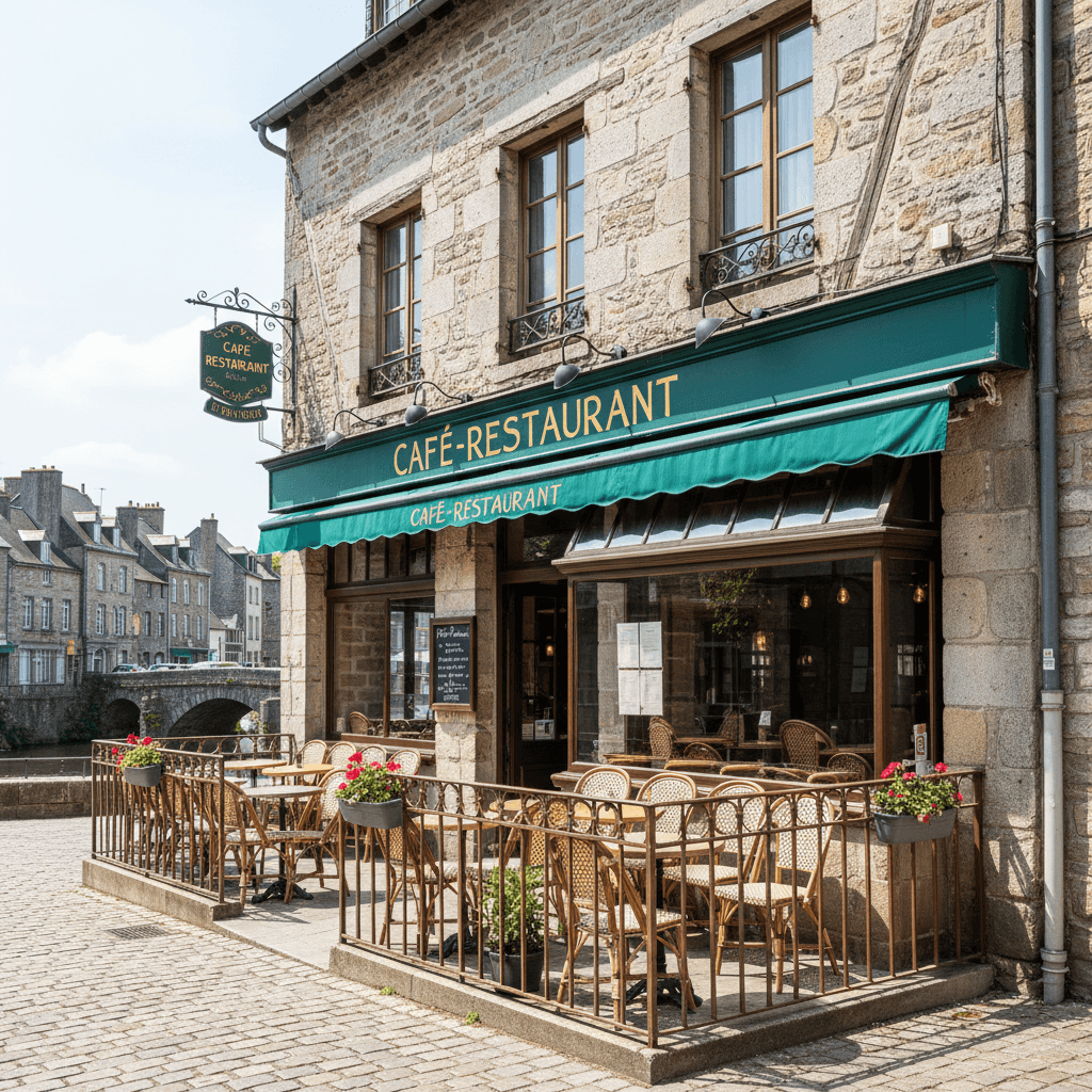 Restaurant à Malestroit : terrasse - licence IV - Image 1