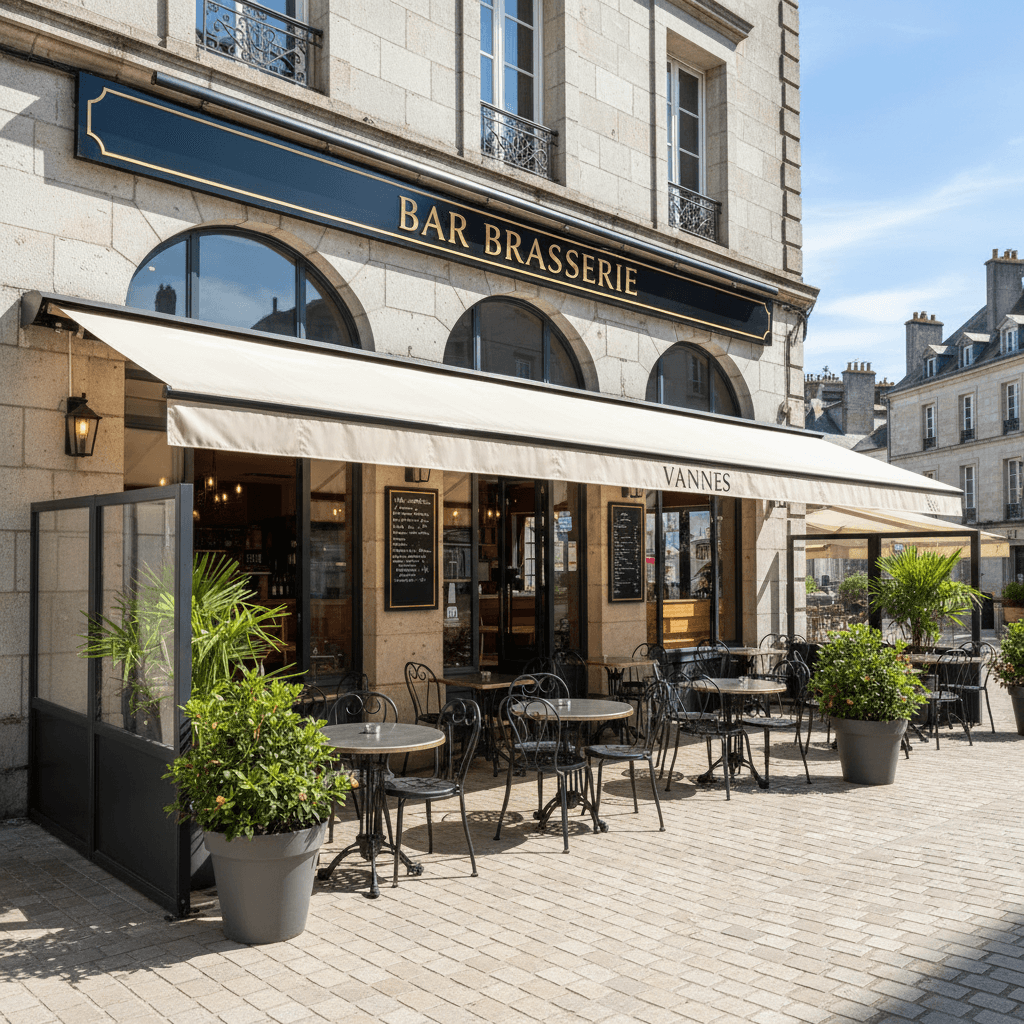 Bar-brasserie 95m² à Vannes : terrasse - licence IV - Image 1