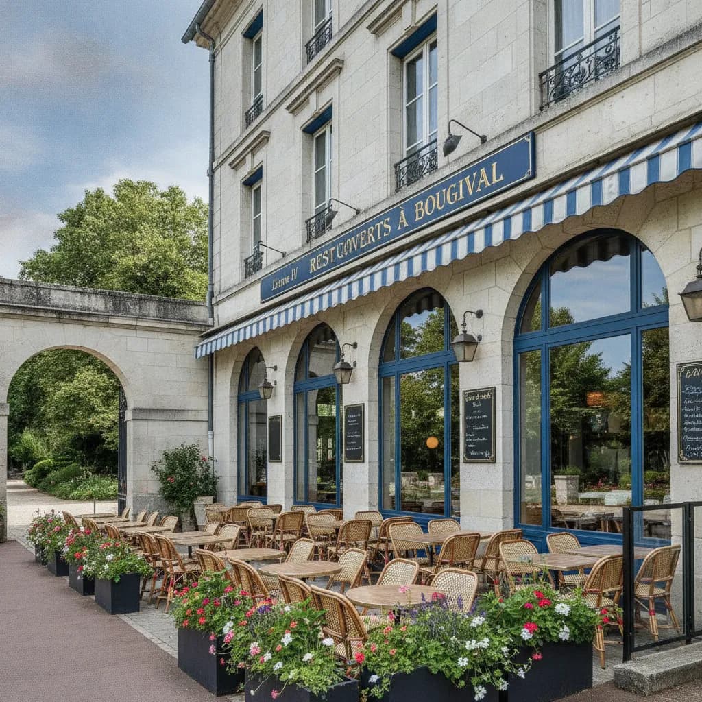 Restaurant 500 couverts à Bougival : terrasse - licence IV - Image 1