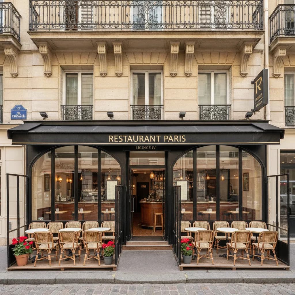 Restaurant 45 couverts à Paris : licence IV - extraction - Image 1