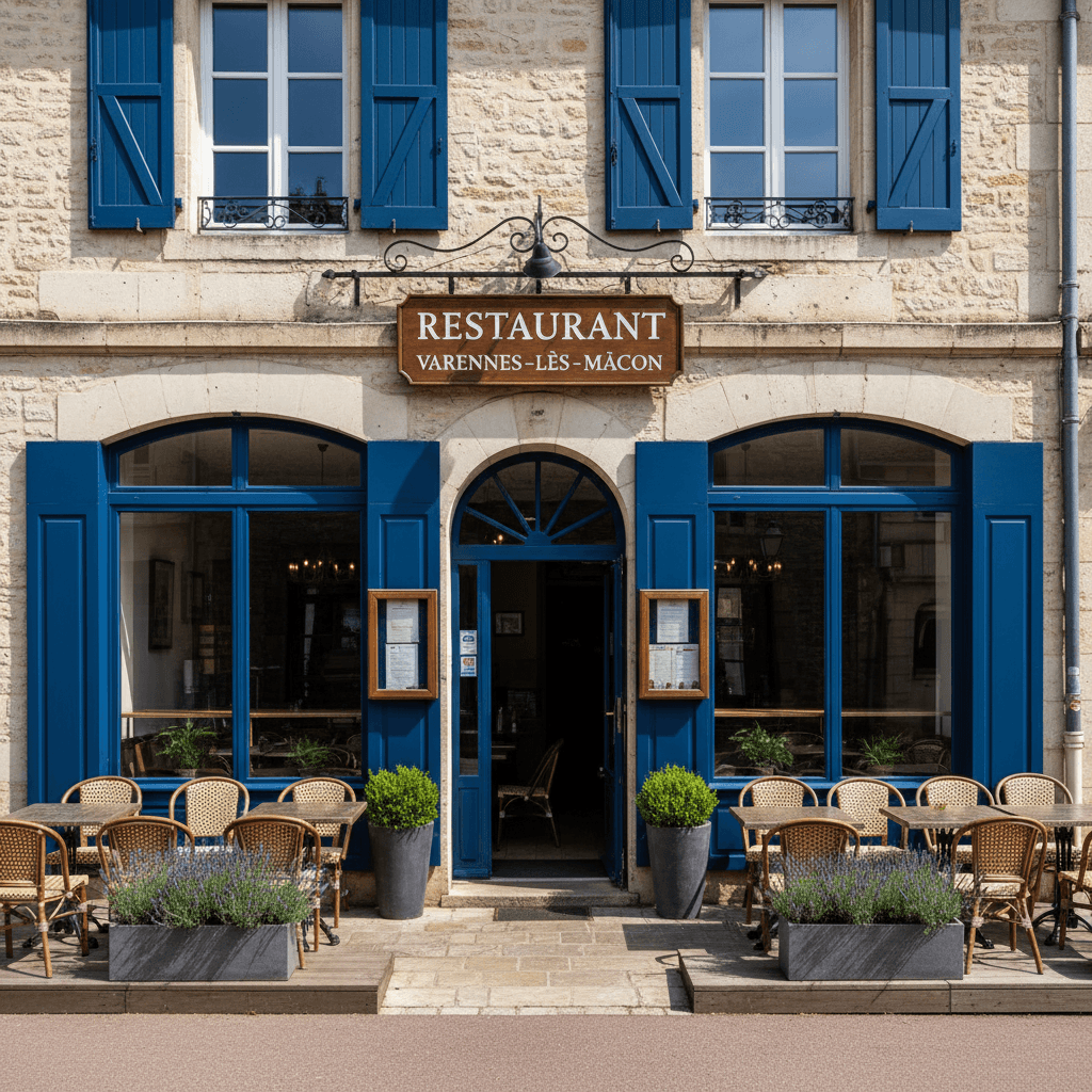 Restaurant à Varennes-Lès-Mâcon : terrasse - extraction - Image 1