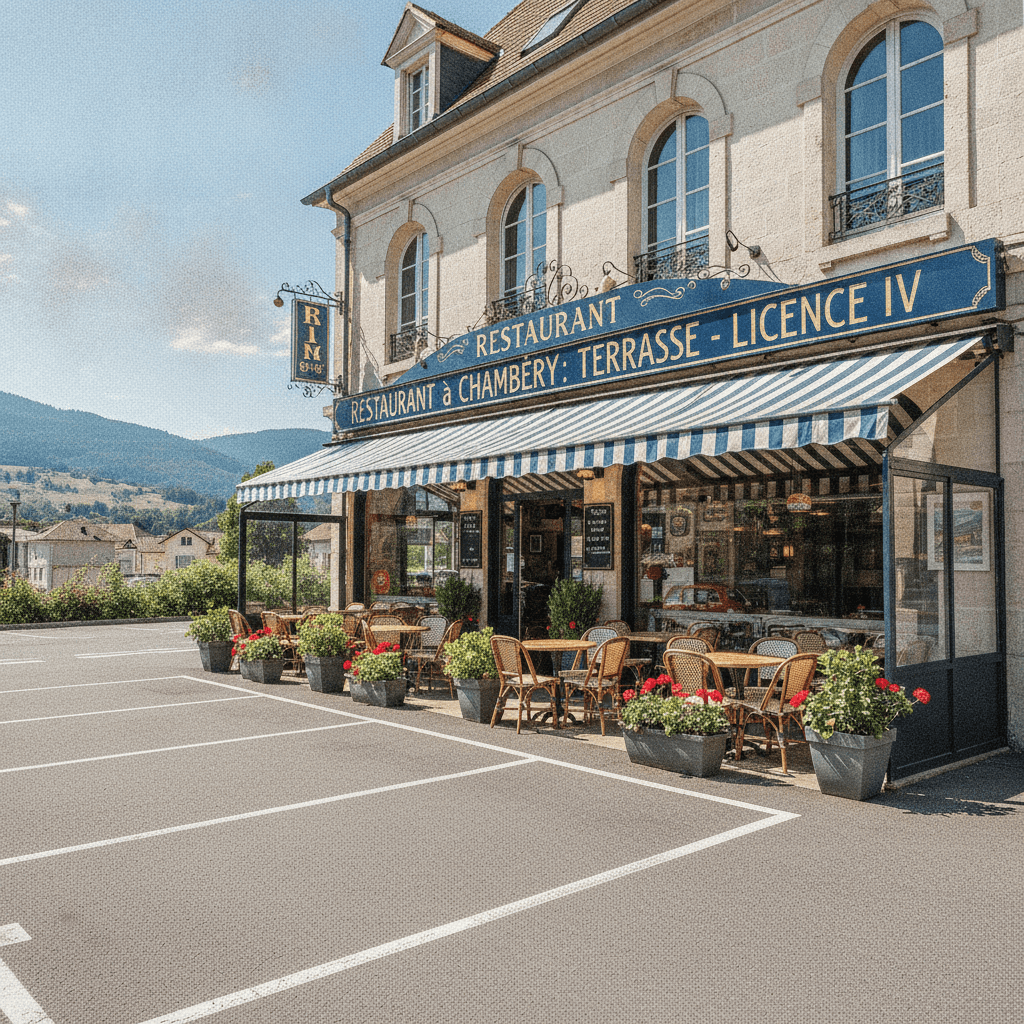 Restaurant 140m² à Chambéry : terrasse - licence IV - Image 1