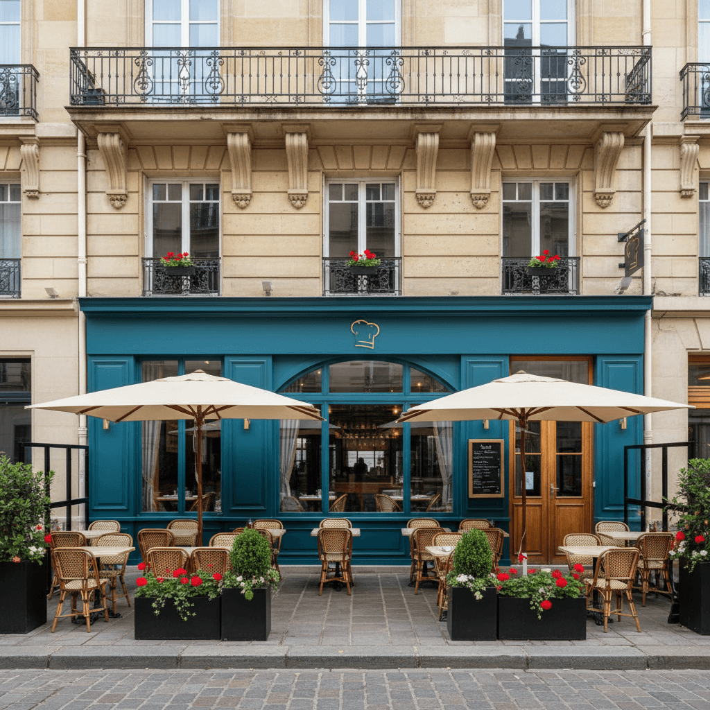 Restaurant 60 couverts à Le Raincy : terrasse - extraction - Image 1