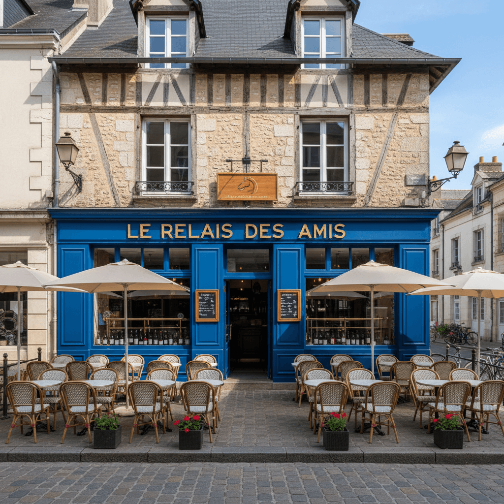Bar-brasserie à Pont-L'Évêque : terrasse - licence IV - Image 1