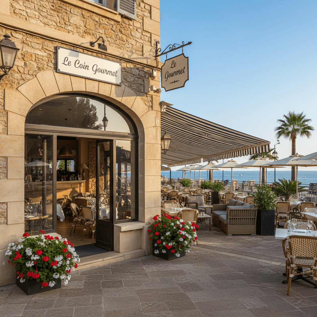 Restaurant à Le Cannet : terrasse - licence IV - Image 1