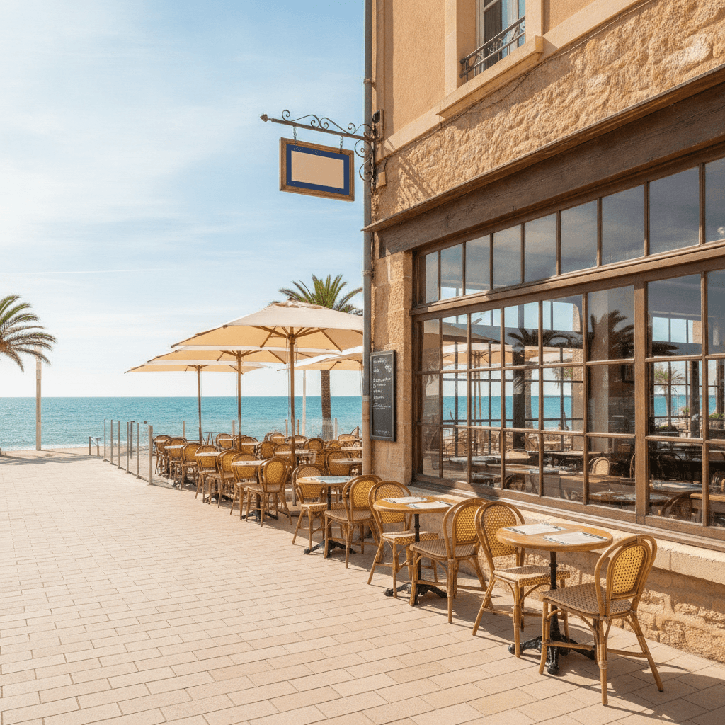 Restaurant 100m² à Canet-En-Roussillon : terrasse - licence IV - Image 1