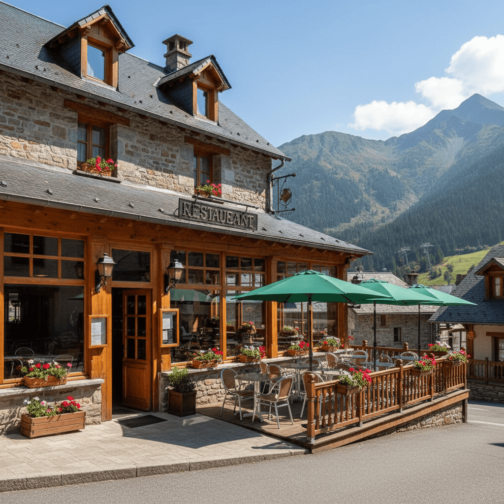 Restaurant 240m² à Ustou : terrasse - licence IV - Image 1