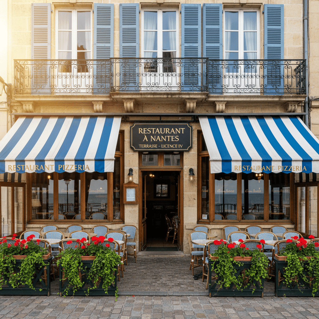 Restaurant à Nantes : terrasse - licence IV