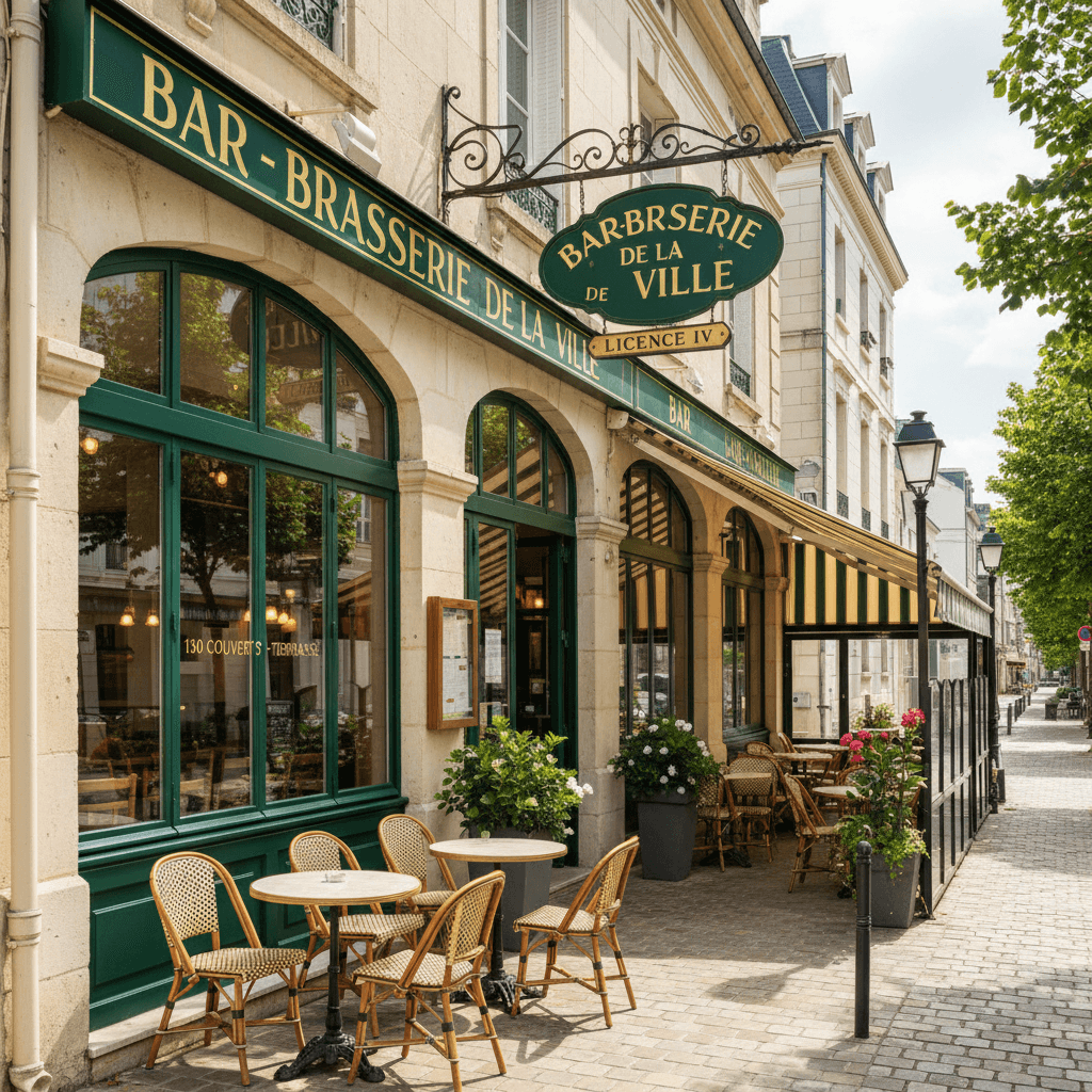 Restaurant 130 couverts à Maisons-Laffitte : terrasse - licence IV - Image 1