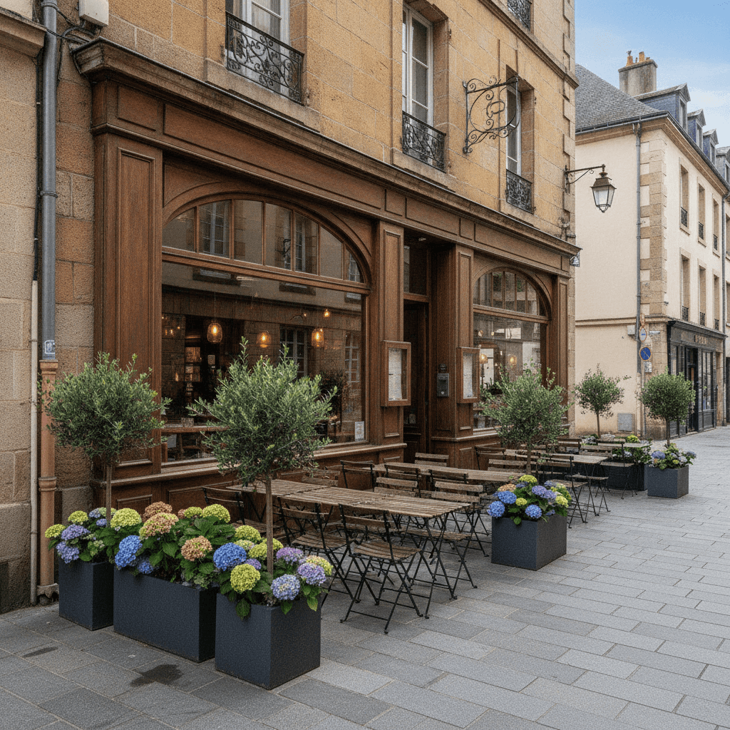 Restaurant 210m² à Clermont-Ferrand : terrasse - licence IV