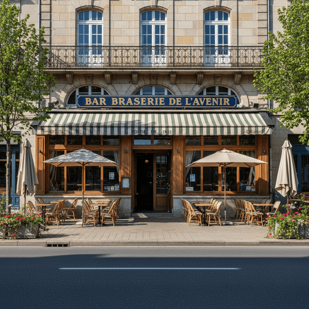 Bar-brasserie à Vannes : terrasse - licence IV - Image 1