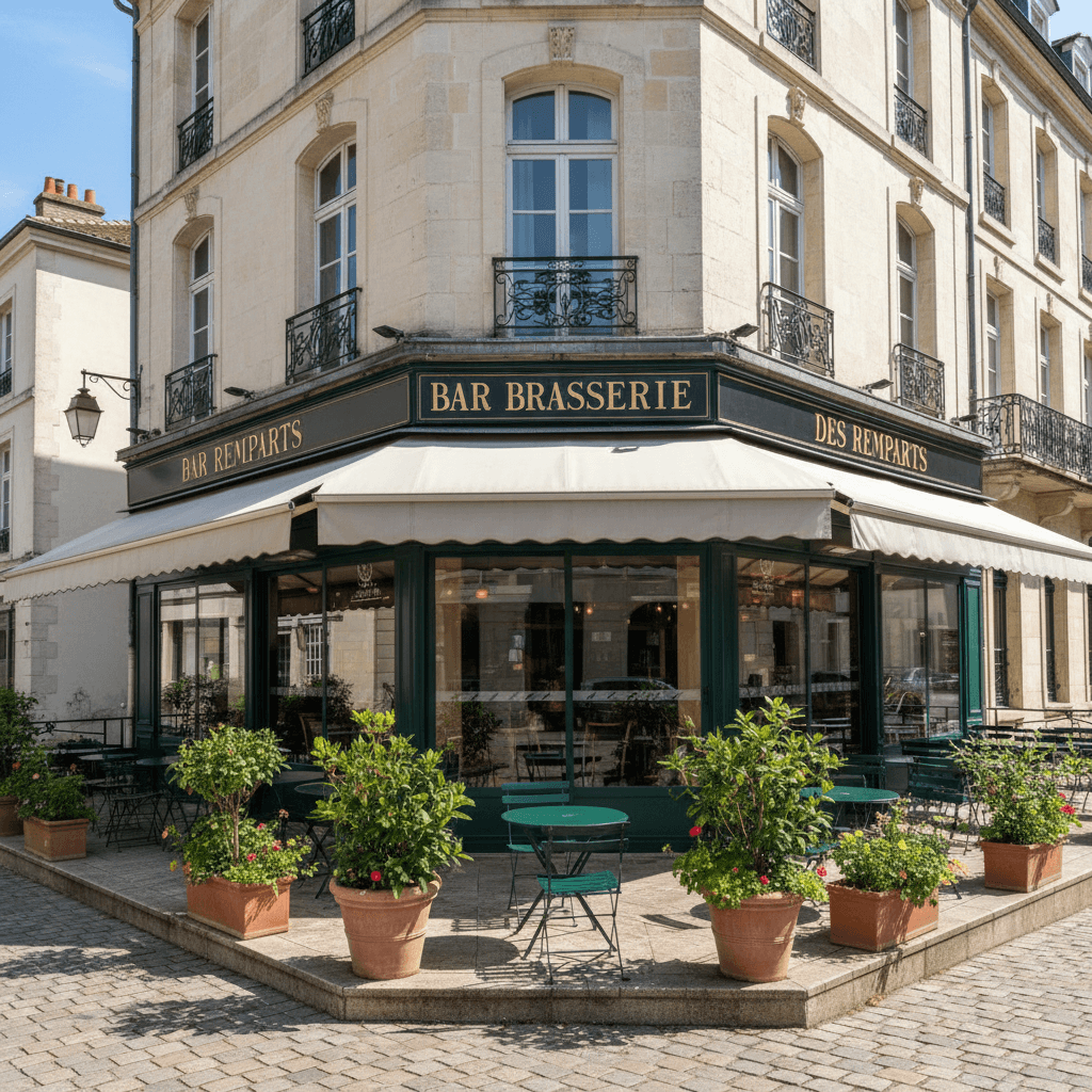 Bar-brasserie 115m² à Beaune : terrasse - licence IV - Image 1