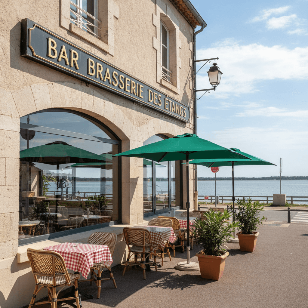 Bar-brasserie 160m² à Le Barcarès : terrasse - licence IV - Image 1