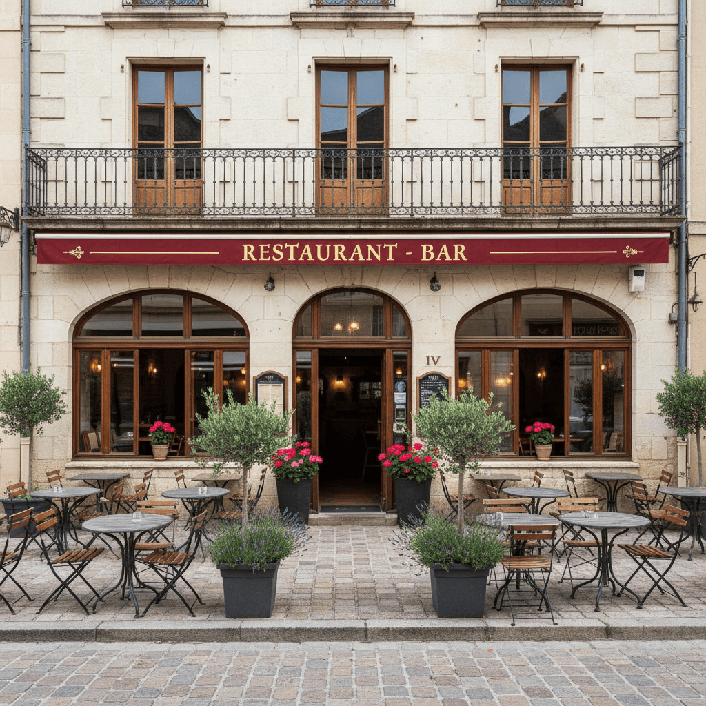 Restaurant à Lablachère : terrasse - licence IV - Image 1