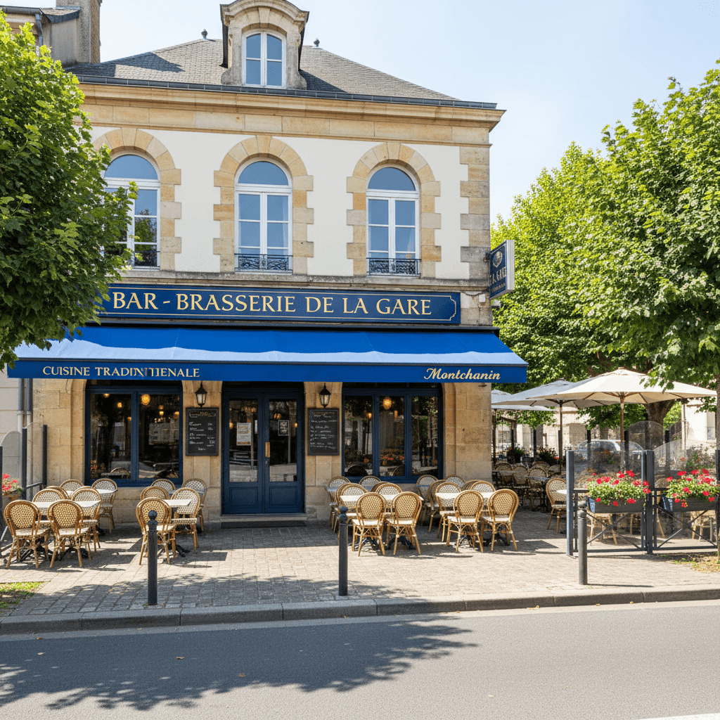 Bar-brasserie à Montchanin : terrasse - licence IV - Image 1