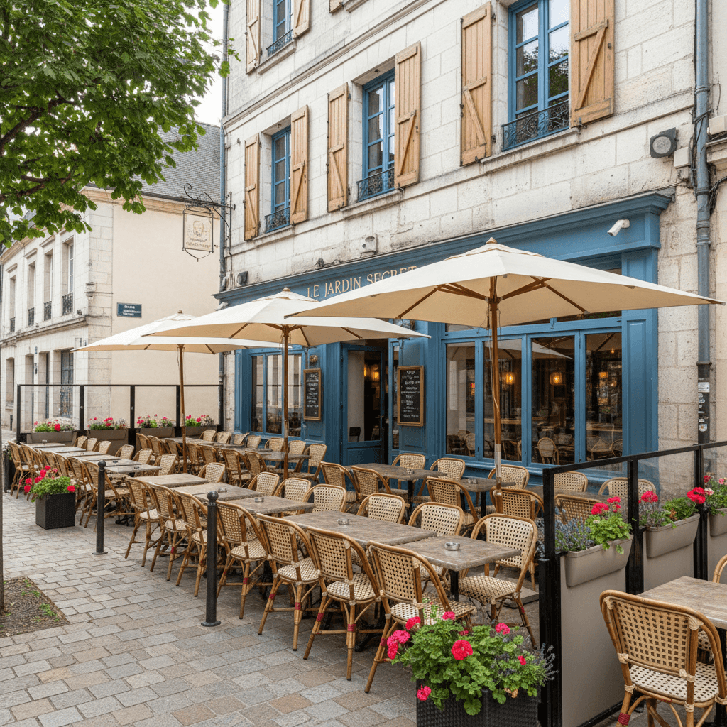 Restaurant à Tours : terrasse - extraction - Image 1