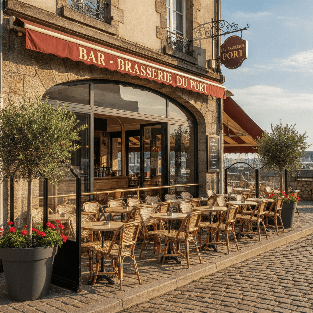 Bar-brasserie 200m² à Vannes : terrasse - licence IV - Image 1