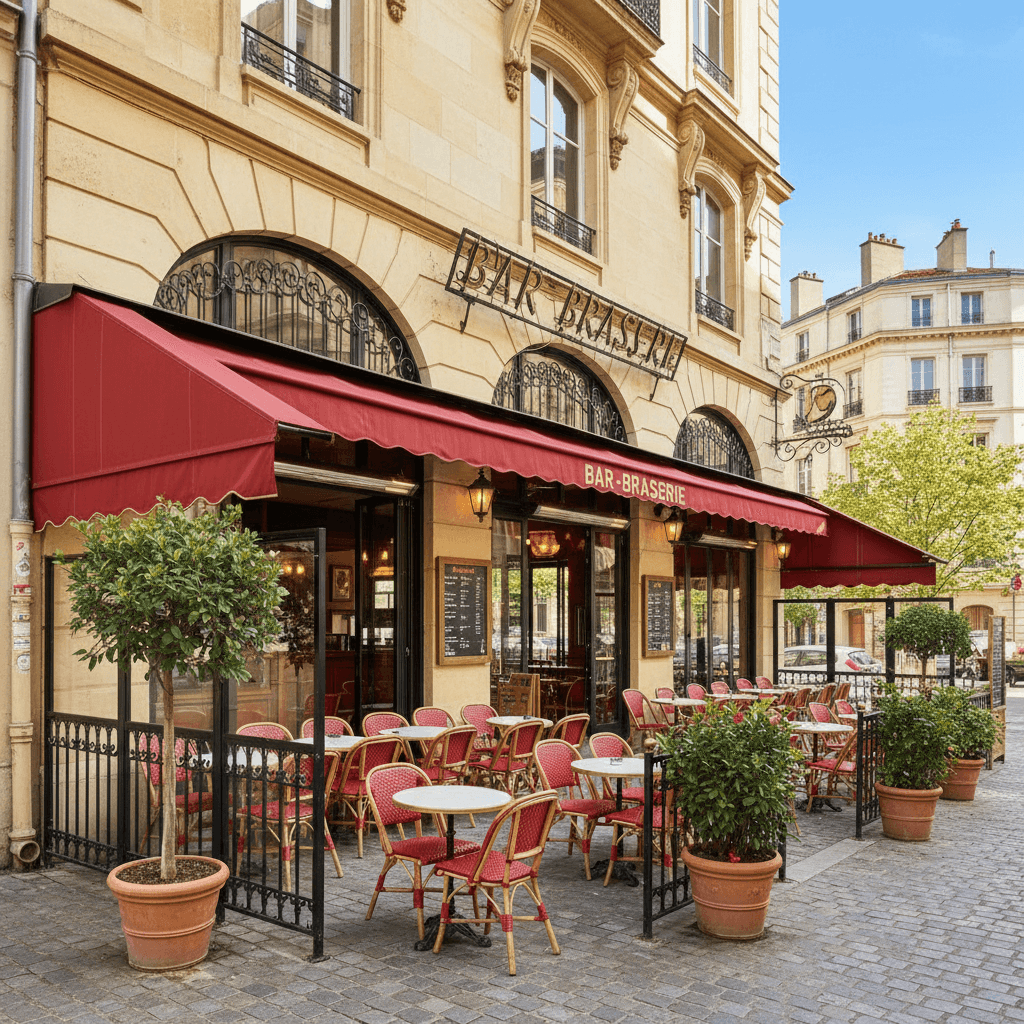 Bar-brasserie 205m² à Lyon : terrasse - licence IV