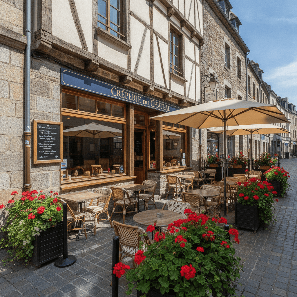 Restaurant à Vitré : terrasse - Image 1