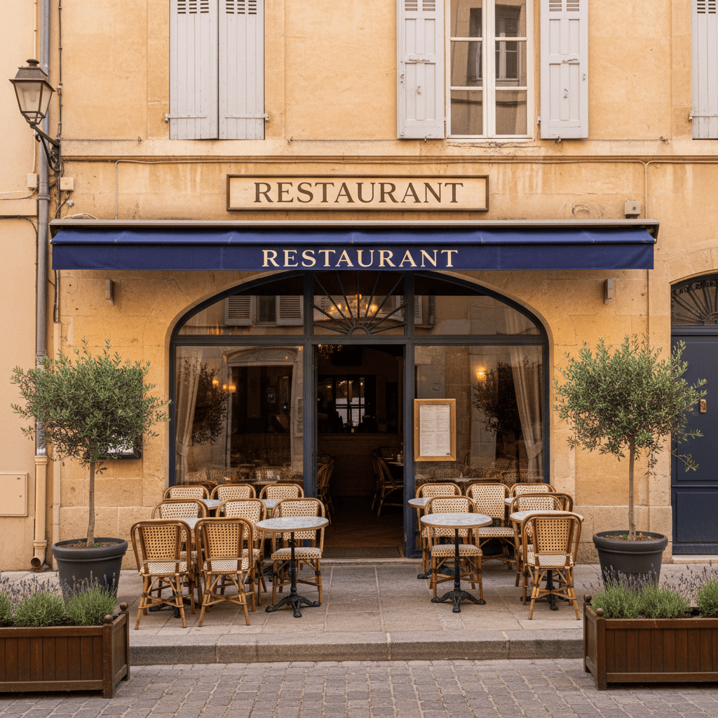 Restaurant à Aix-En-Provence : terrasse - licence IV