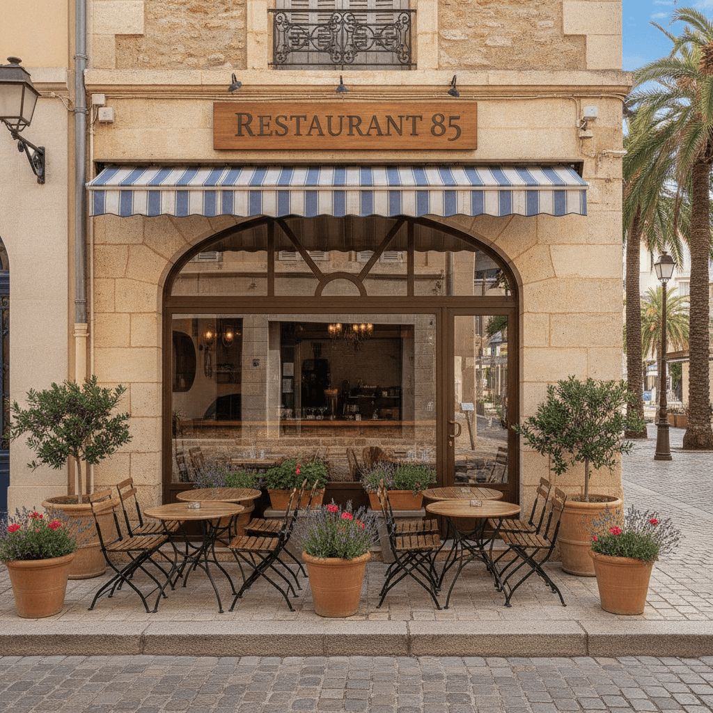 Restaurant 85m² à Antibes : terrasse - licence IV - Image 1