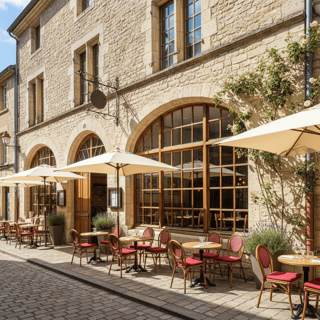 Restaurant à Cluny : terrasse - licence IV - Image 1