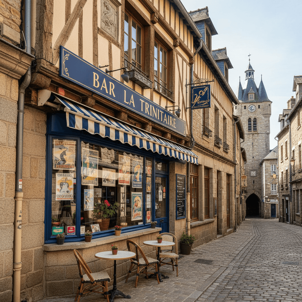 Bar-brasserie 70m² à Dinan : terrasse - licence IV - Image 1