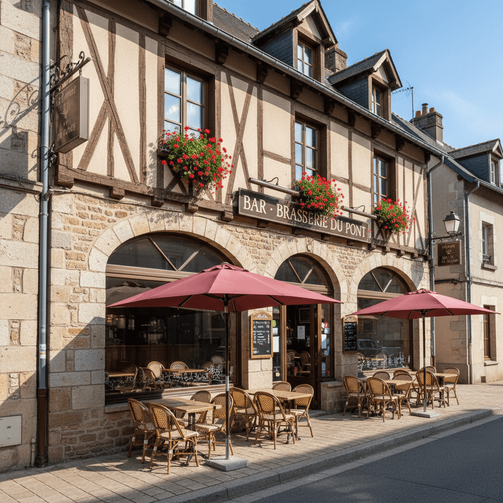 Bar-brasserie 456m² à Confolens : terrasse - licence IV - Image 1