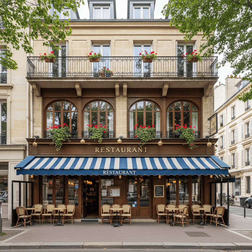 Restaurant 100 couverts à Colombes : terrasse - extraction - Image 1