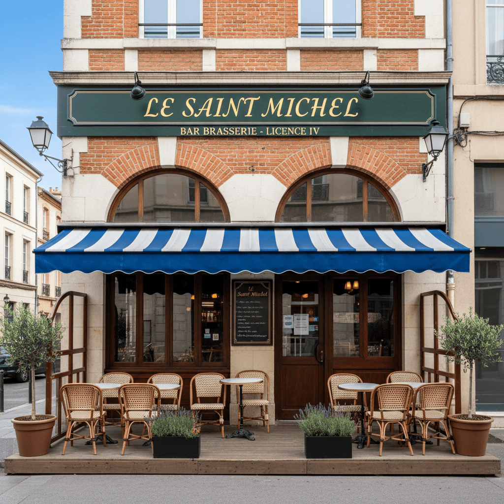 Bar-brasserie 146m² à Toulouse : terrasse - licence IV