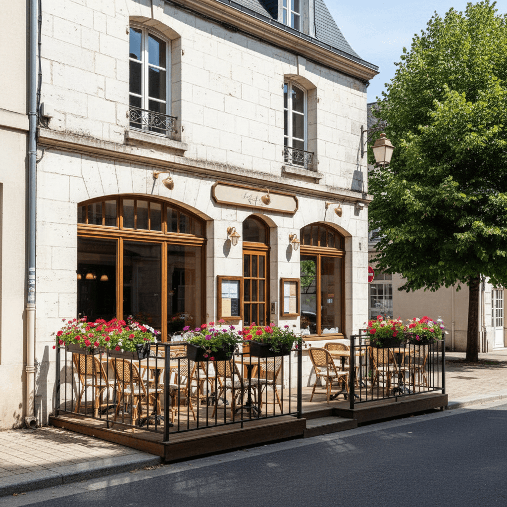 Restaurant 75m² à Angers : terrasse - licence IV
