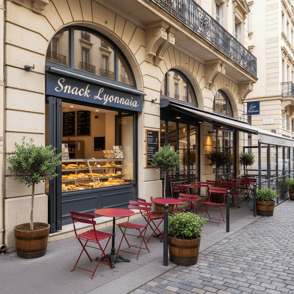 Snack à Lyon : terrasse