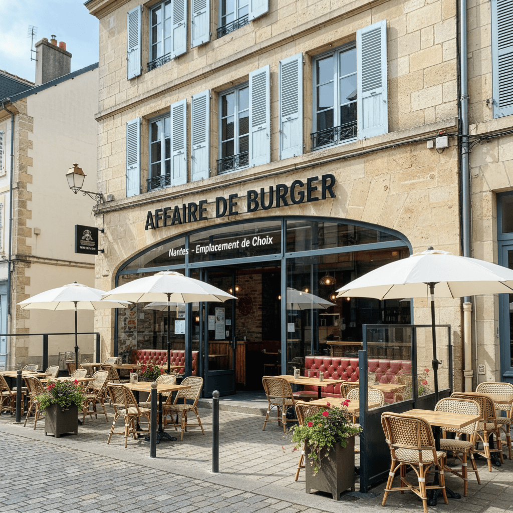 Fast-food à Nantes : terrasse - Image 1