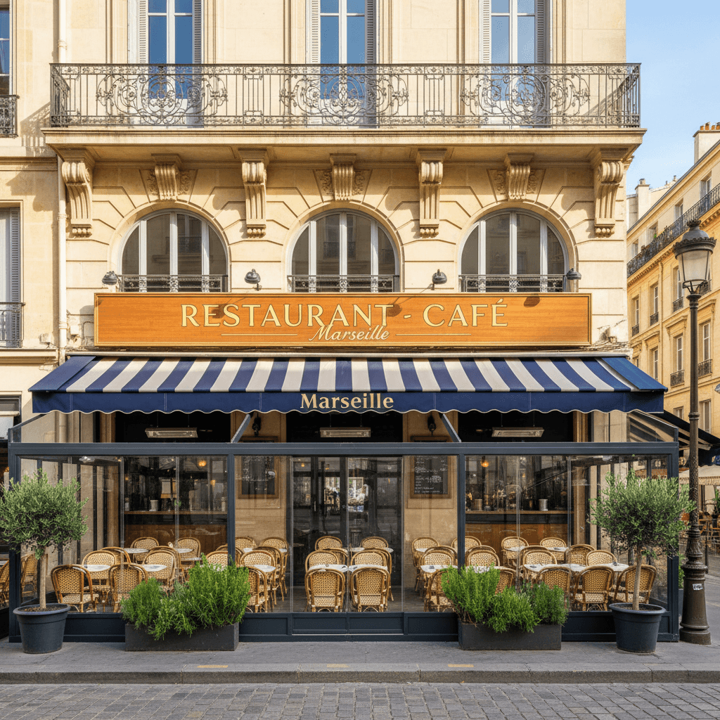Restaurant 100m² à Marseille : terrasse - licence IV - Image 1