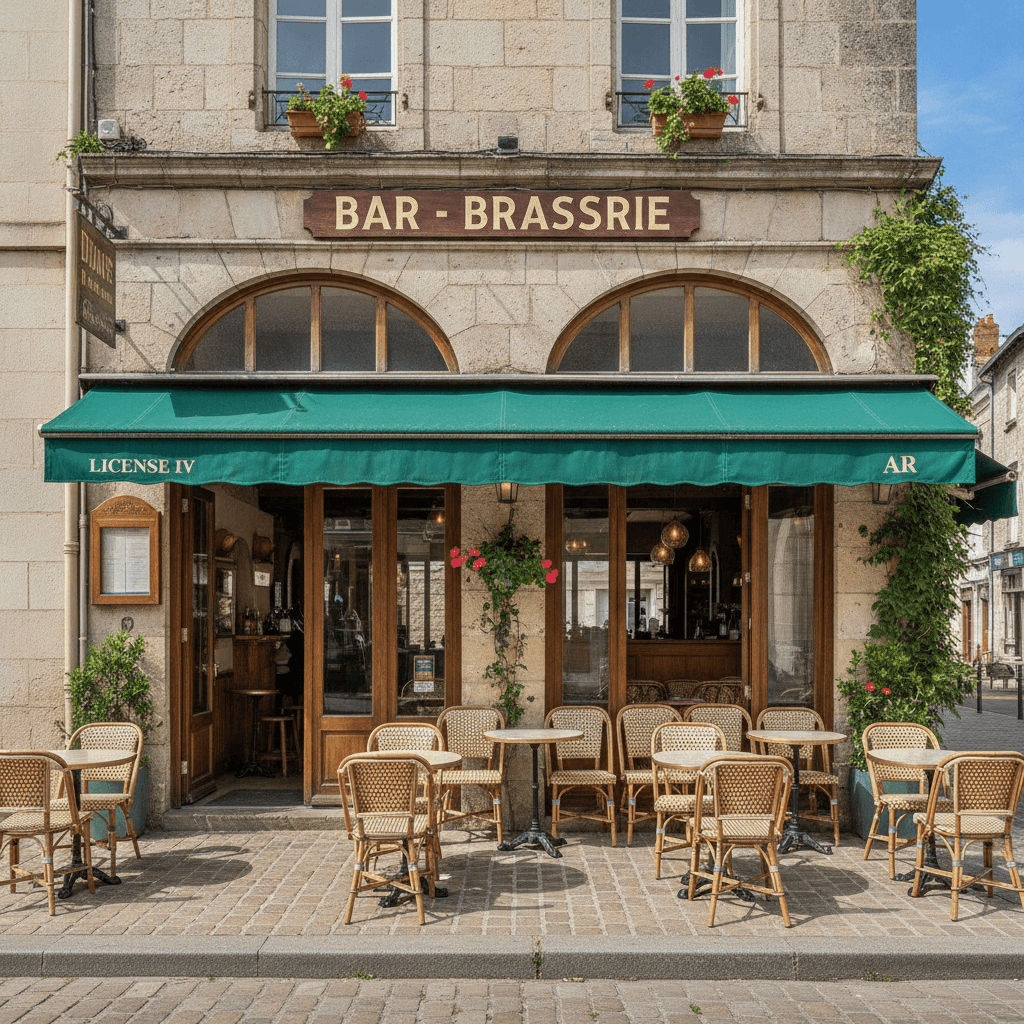 Bar-brasserie 60m² à Coutances : terrasse - licence IV - Image 1