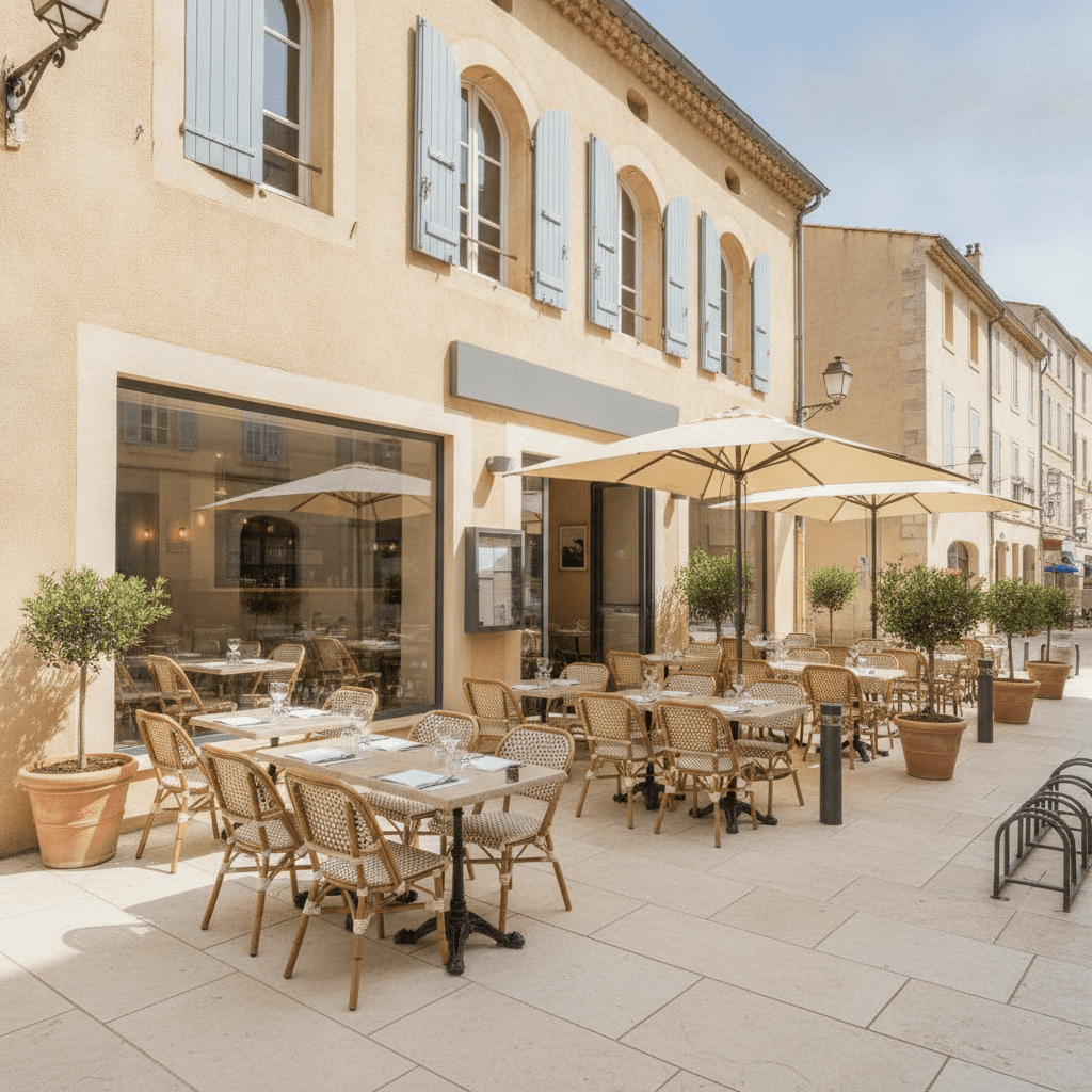 Restaurant 80m² à Aix-En-Provence : terrasse - licence IV