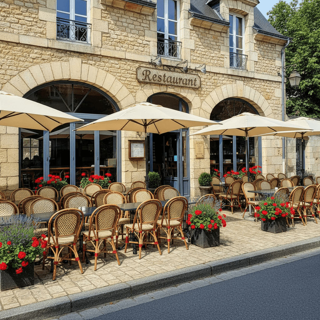 Restaurant à Mauges-Sur-Loire : terrasse - licence IV - Image 1