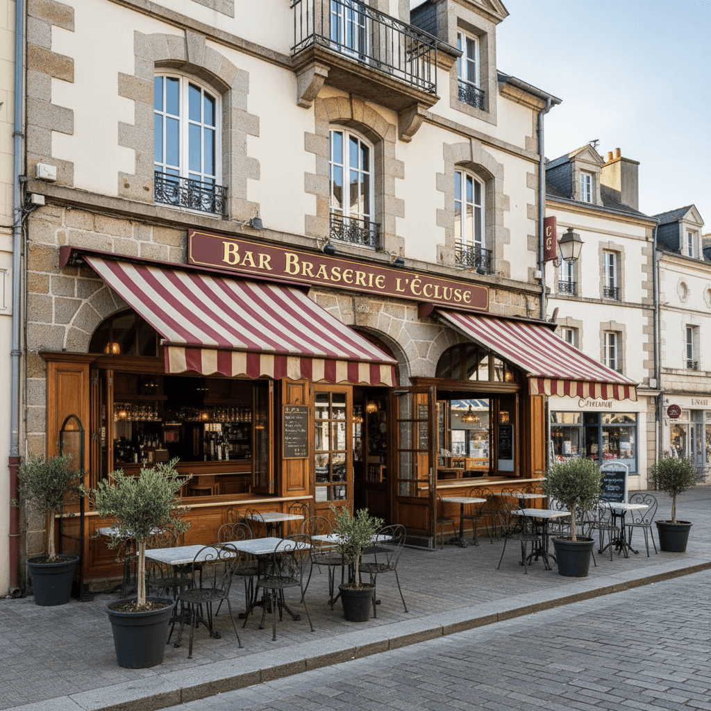 Bar-brasserie 245m² à Châteaulin : terrasse - licence IV - Image 1