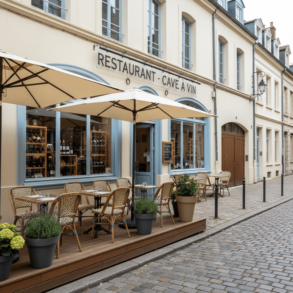 Restaurant à Lille : terrasse - extraction