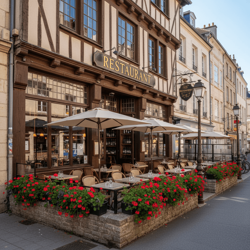 Restaurant à Rouen : terrasse - licence IV