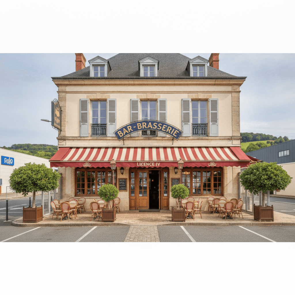 Bar-brasserie 380m² à Lescar : terrasse - licence IV - Image 1