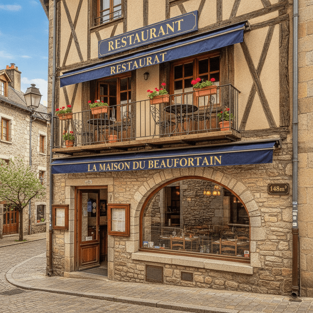 Restaurant 148m² à Beaufort : terrasse - licence IV - Image 1