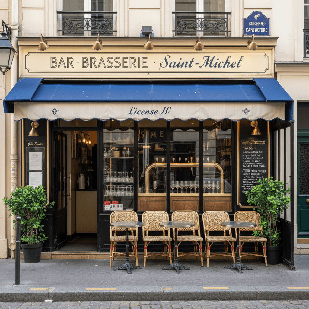 Bar-brasserie 80m² à Paris : licence IV