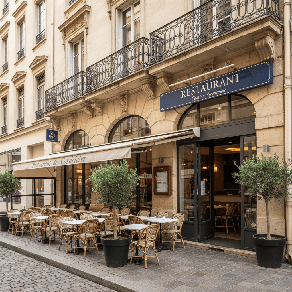 Restaurant 100m² à Lyon : terrasse - extraction