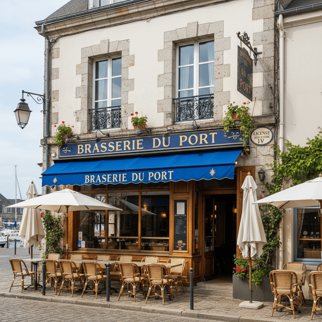 Bar-brasserie 173m² à Saint-Vaast-La-Hougue : terrasse - licence IV - Image 1