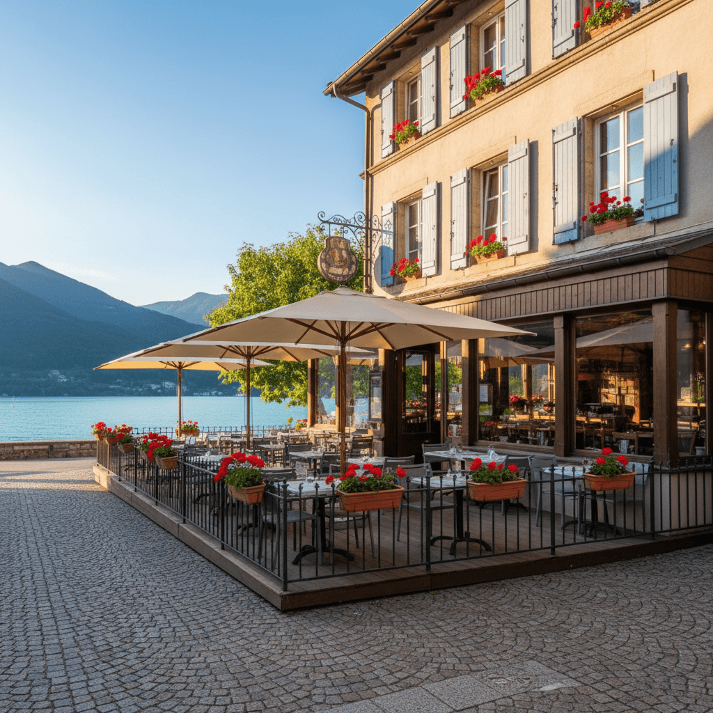 Restaurant 335m² à Aiguebelette-Le-Lac : terrasse - licence IV - Image 1