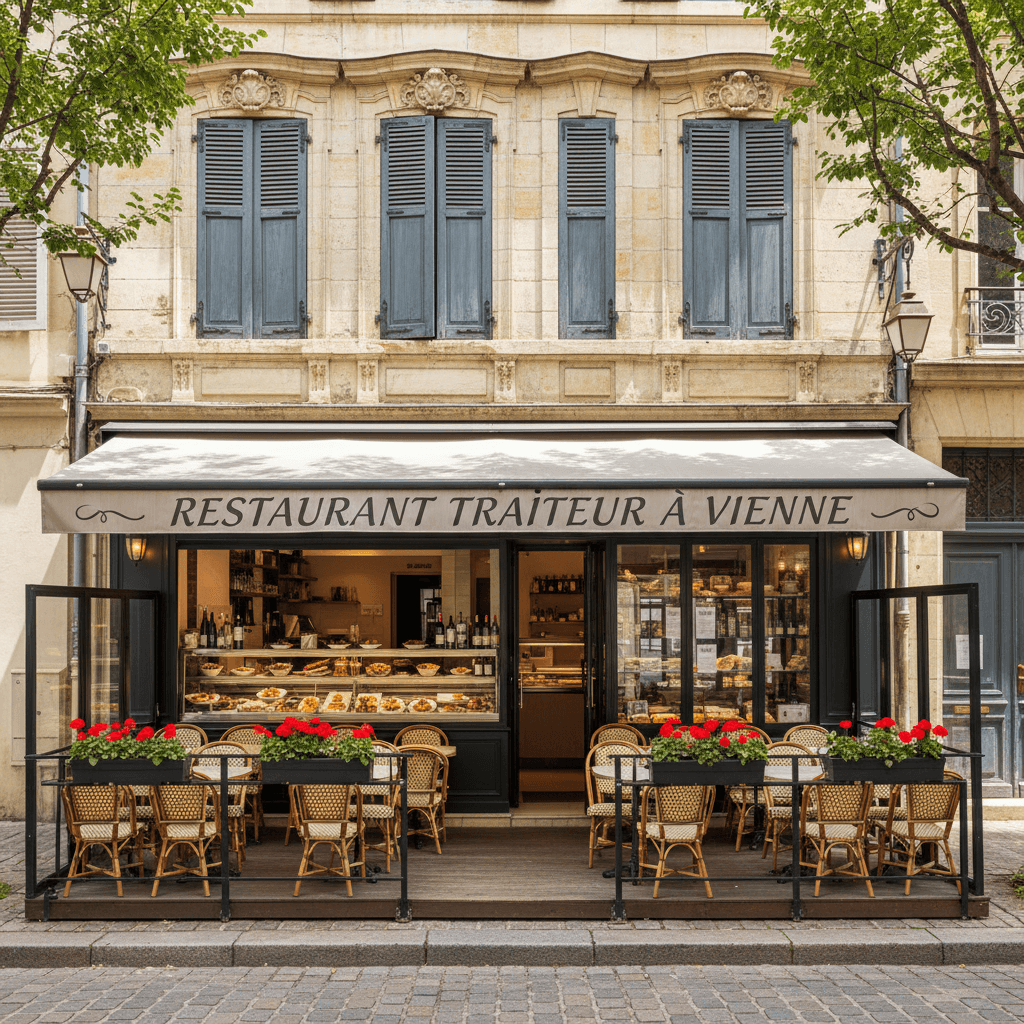 Restaurant à Vienne : terrasse - Image 1