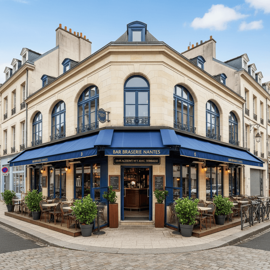 Bar-brasserie 100m² à Nantes : terrasse - licence IV